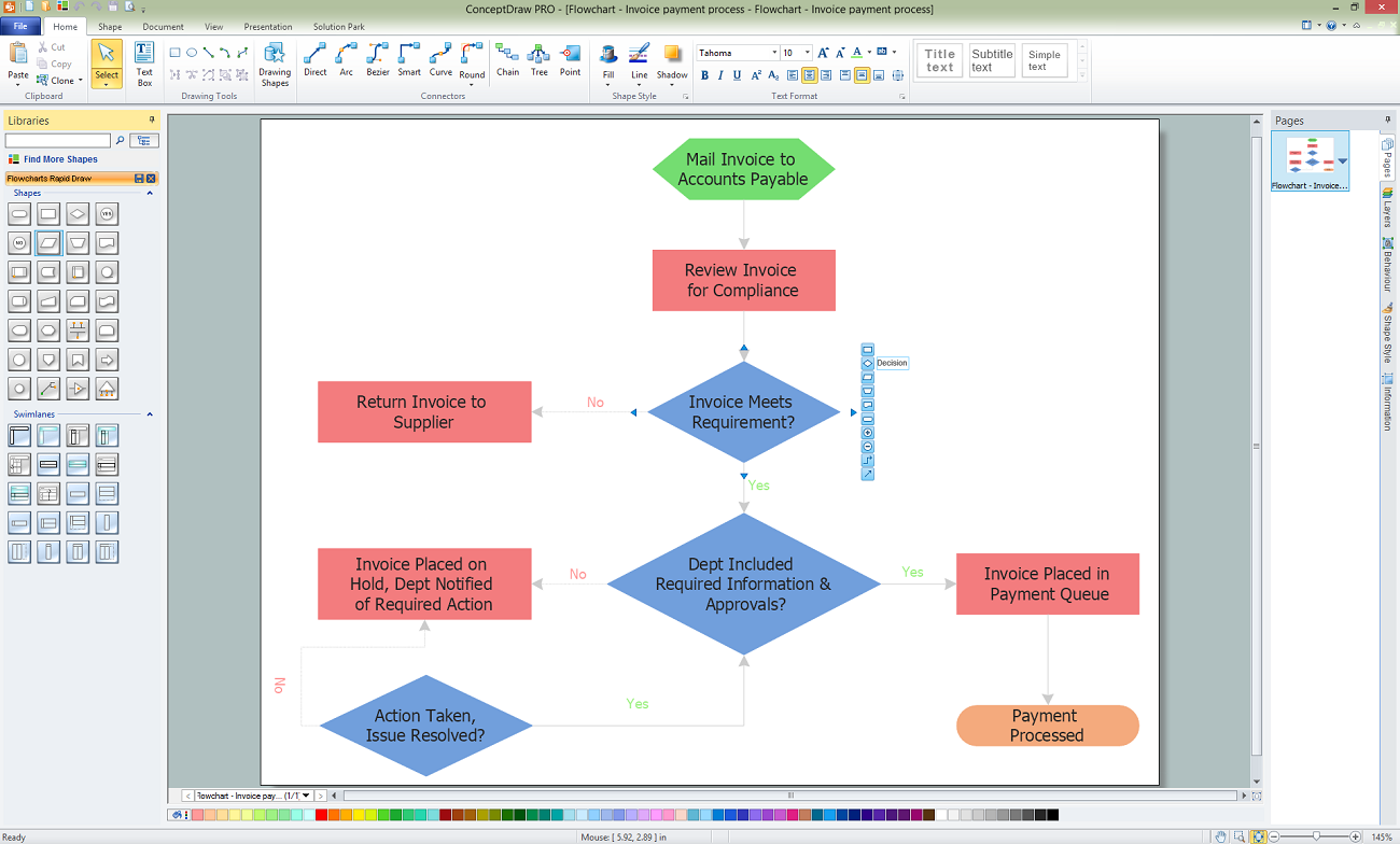 process flow diagram software